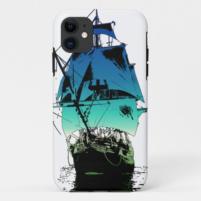Klassisches Schiff Case-Mate iPhone Hülle (Rückseite)