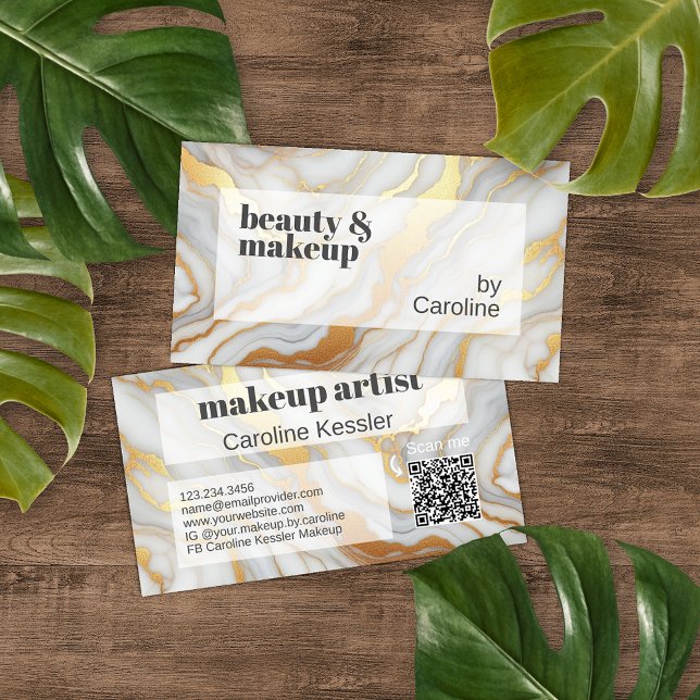 Klassisches, schlichtes graues, weißes Marmor Visitenkarte (Von Creator hochgeladen)