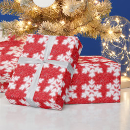 Klassisches Schneeflockenmuster Geschenkpapier