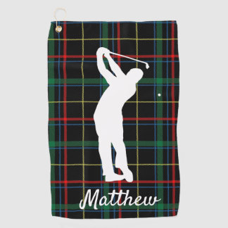 Klassisches schottisches Muster für ihn  Golfhandtuch