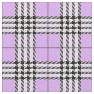 Klassisches schottisches Tartan-Muster Lila Stoff