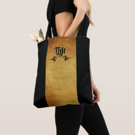 Klassisches Schwarz-Gold-Design Tasche