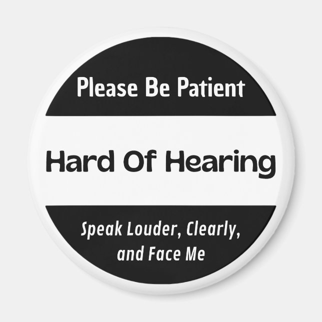 klassisches Schwarz Magnet (Vorne)