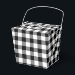 Klassisches Schwarz-Weiß-Gingham-Muster Geschenkschachtel<br><div class="desc">Klassische Schwarz-Weiß-Gingham-Muster bevorzugen Boxen.</div>