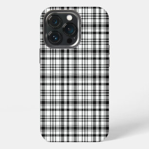 Klassisches Schwarz-Weiß-Karo iPhone 13 Pro Hülle