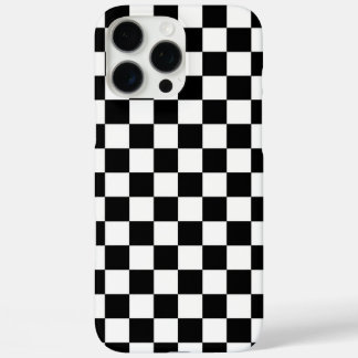 Klassisches Schwarz-Weiß-Schachbrett-Handyhülle | iPhone 16 Pro Max Hülle