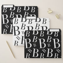 Klassisches Schwarzweiss-Monogramm des Buchstabe-B