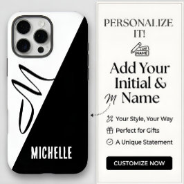 Klassisches Script Mit Monogramm iPhone 16 Pro Max Hülle