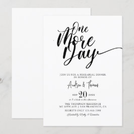 Klassisches Script-Probe-Dinner Einladung