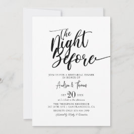 Klassisches Script-Probe-Dinner Einladung