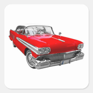 Klassisches Set für Alt-Auto-Aufkleber Quadratischer Aufkleber