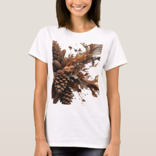Klassisches Silber ABSTRACT ART Kundenspezifisches T-Shirt