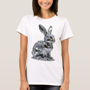 Klassisches Silber ABSTRACT ART Moderne Gestaltung T-Shirt