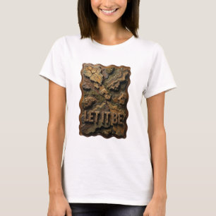 Klassisches Silber LET IT BE Custom-T-Shirt T-Shirt