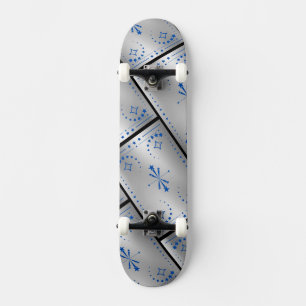 Klassisches Silber Skateboard