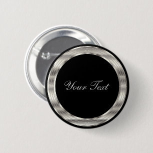Klassisches Silber und Schwarzes Template Button