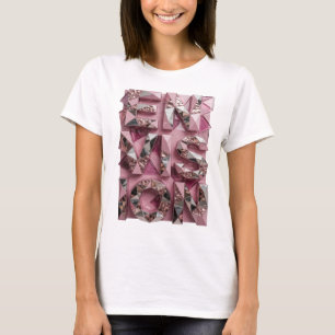 Klassisches Silver LOVE Grafikdesign T-Shirt