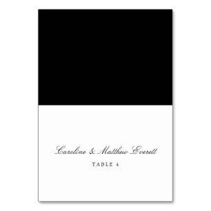 Klassisches Skript Eleganter Individuelle Name Pla Tischnummer