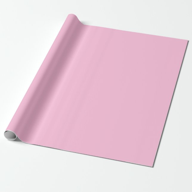 Klassisches Solid Soft Pink Geschenkpapier (Ungerollt)