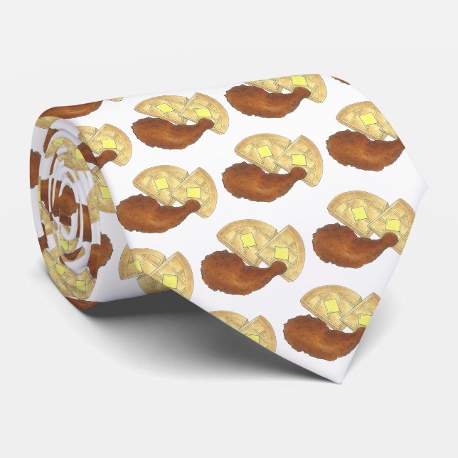 Klassisches Soul Frittiertes Hühnchen und WaffelDi Krawatte (Gerollt)