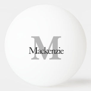 Klassisches Spiel Monogram Name Script Chic Init Tischtennisball