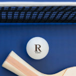 Klassisches Spiel | Monogramm Name Chic Initial Tischtennisball<br><div class="desc">EINZIGARTIGE LAYERING DES MONOGRAMM - schauen Sie genau hin und Sie werden drei Farben sehen, die ihm das Gefühl der Tiefe geben. Personalisiert zusätzlich mit dem Vornamen. Spezielle Idee für ein Geschenk oder Sie können einfach nur für sich selbst genießen! Wenn Sie Fragen zum Design oder eine spezielle Anfrage haben,...</div>