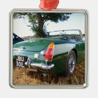 Klassisches Sportscar Silbernes Ornament