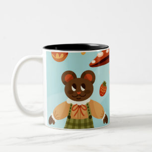 Klassisches Sticker-Design-Kaffeetasse Zweifarbige Tasse