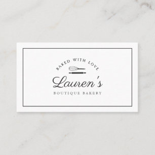 Klassisches Style Home Bakery Logo Mit Liebe Gebac Visitenkarte