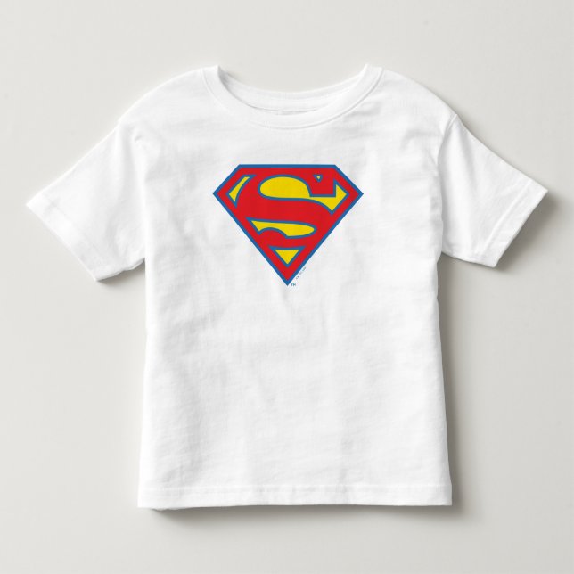 Klassisches Supergirl-Logo mit blauer Kontur Kleinkind T-shirt (Vorderseite)