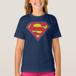 Klassisches Supergirl-Logo mit blauer Kontur T-Shirt