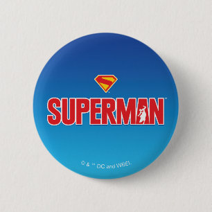 Klassisches Superman Bold-Logo Button