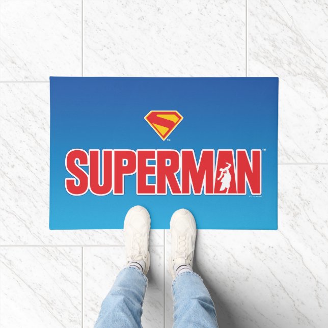 Klassisches Superman Bold-Logo Fußmatte (Indoor)