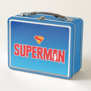 Klassisches Superman Bold-Logo Metall Brotdose
