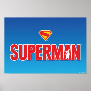 Klassisches Superman Bold-Logo Poster