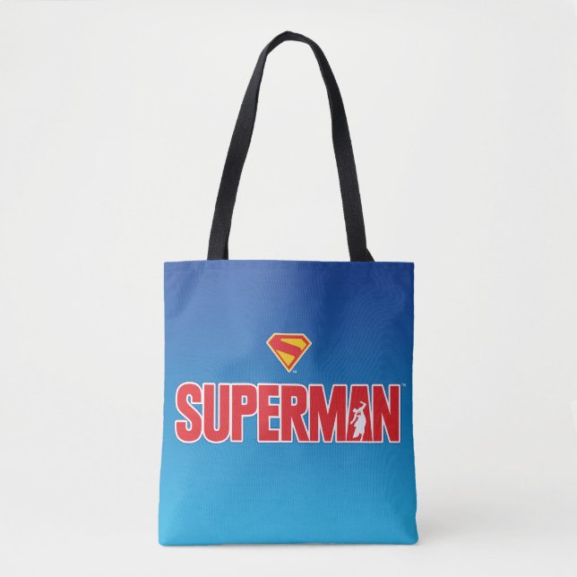 Klassisches Superman Bold-Logo Tasche (Vorderseite)