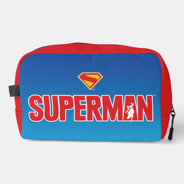 Klassisches Superman Bold-Logo Waschbeutel (Vorderseite)