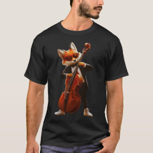 Klassisches T-Shirt für Jazz-Bassist Classy Fox -