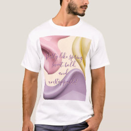Klassisches T-Shirt mit stilvoller abstrakter Graf