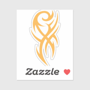 Klassisches Tattoo-inspiriertes Line-Art-Design Aufkleber