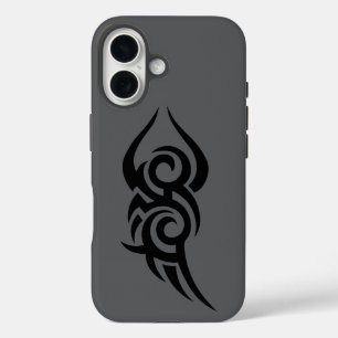 Klassisches Tattoo-inspiriertes Line-Art-Design iPhone 16 Hülle
