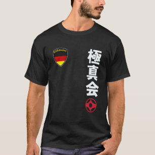Klassisches Team Karate Kyokushin Deutsche Flagge T-Shirt