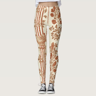 Klassisches Terrakotta-Scheunen-Huhn-Toile-Muster Leggings