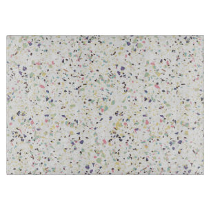 Klassisches Terrazzo-Design aus Vintagem Marmor Schneidebrett