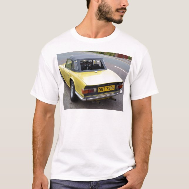 Klassisches TR6 Triumph Sportscar T-Shirt (Vorderseite)