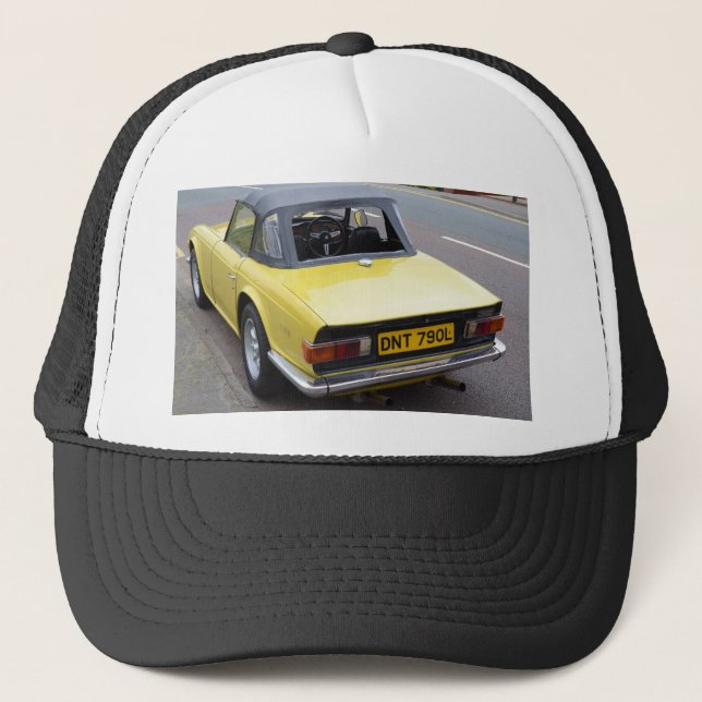 Klassisches TR6 Triumph Sportscar Truckerkappe (Vorderseite)