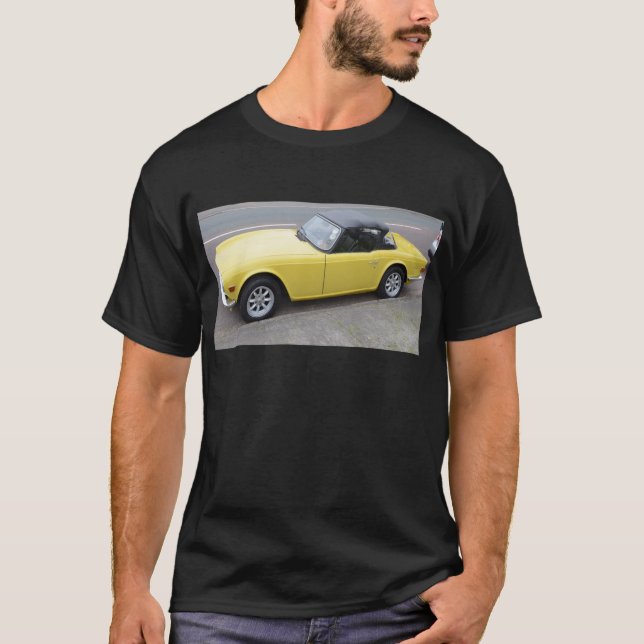 Klassisches Triumph TR6 Sportscar T-Shirt (Vorderseite)