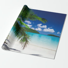 Klassisches tropisches Insel-Strand-Paradies Geschenkpapier