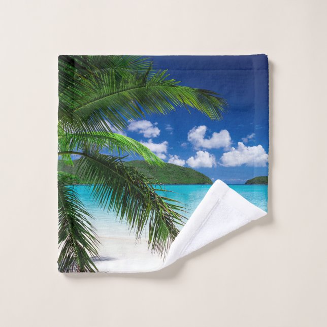 Klassisches tropisches Insel-Strand-Paradies Waschlappen (Waschlappen)