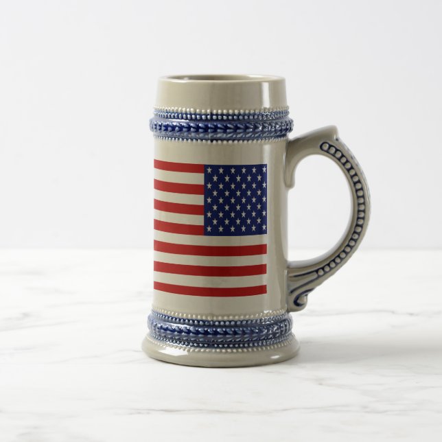 Klassisches und Cooles amerikanisches Flag-Patriot Bierglas (Rechts)